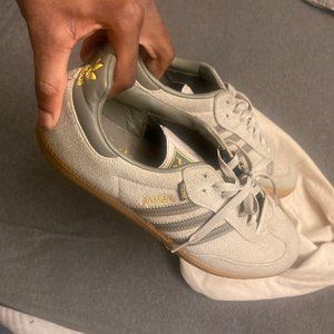 Adidas Samba Hemp/Beige/Green/Tan Canvas Sneakers Size 13